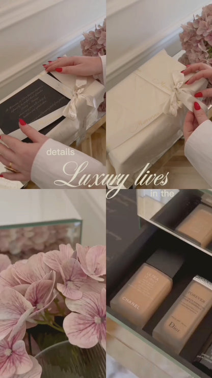 Organiseur de maquillage de luxe avec miroir – 3 tiroirs | Mirrorina®