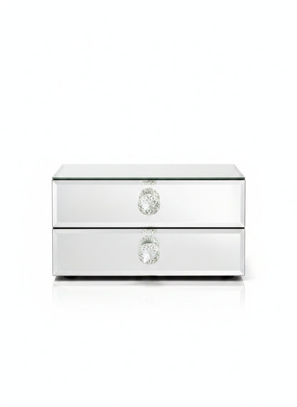 Organiseur de maquillage de luxe avec miroir – 2 tiroirs | Mirrorina®